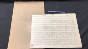 板橋区(下赤塚駅)にてFranz Lehar フランツ・レハールの直筆楽譜の買取をいたしました。